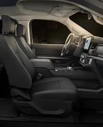 Comfortable SUV interior for business airport transportation
